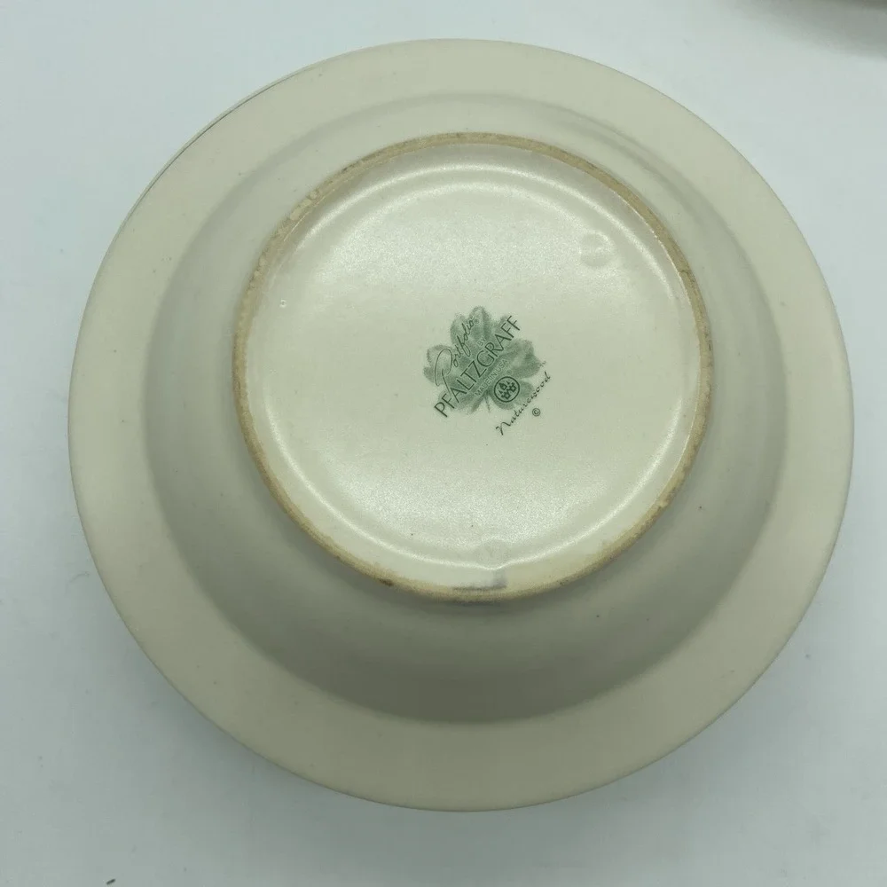 Pfaltzgraff Naturewood Deep‎ Rimmed Soup Cereal Bowls 7 1/4